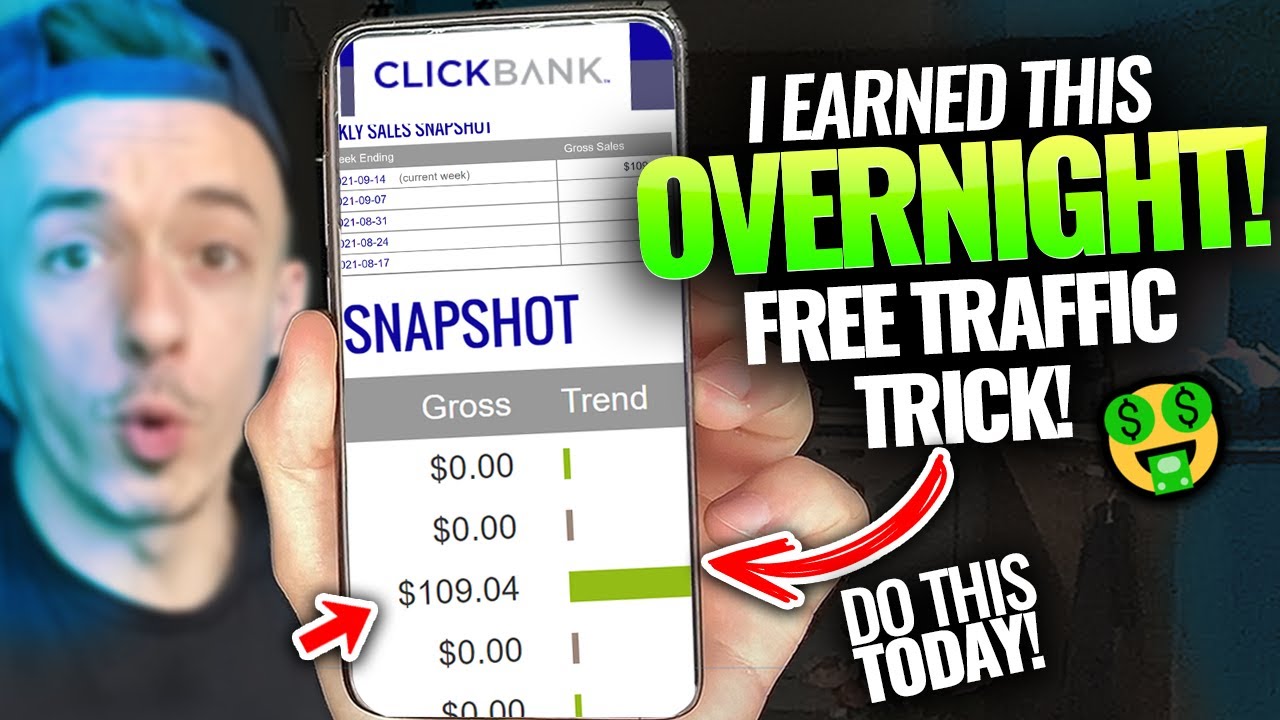 How To Make Money Online For FREE ($450+ PER DAY!) Using Clickbank (Free Traffic HACK!)