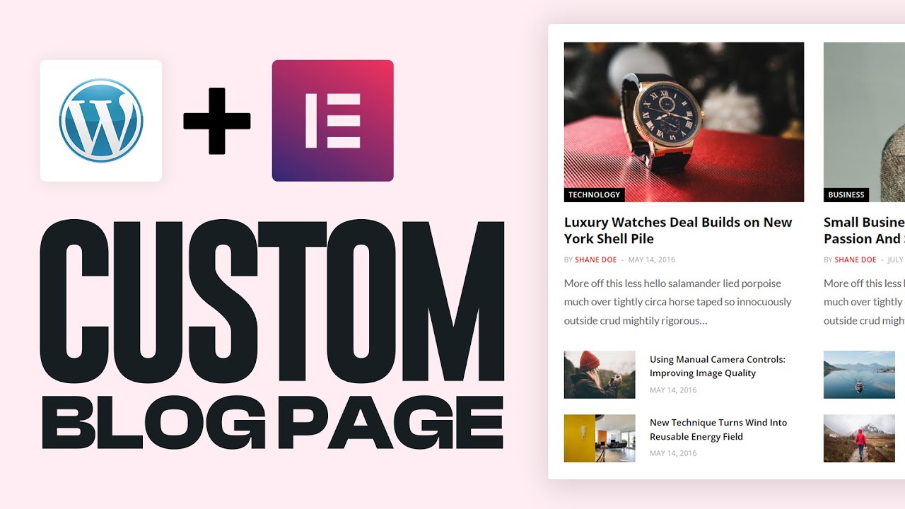 How To Create A Blog Page In WordPress Using Elementor (2023) Tutorial