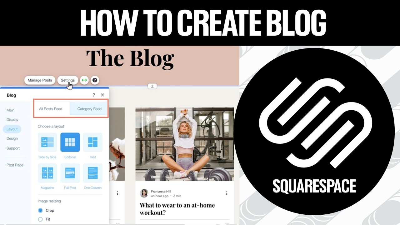 How To Create Your Blog On Squarespace 2023 Tutorial
