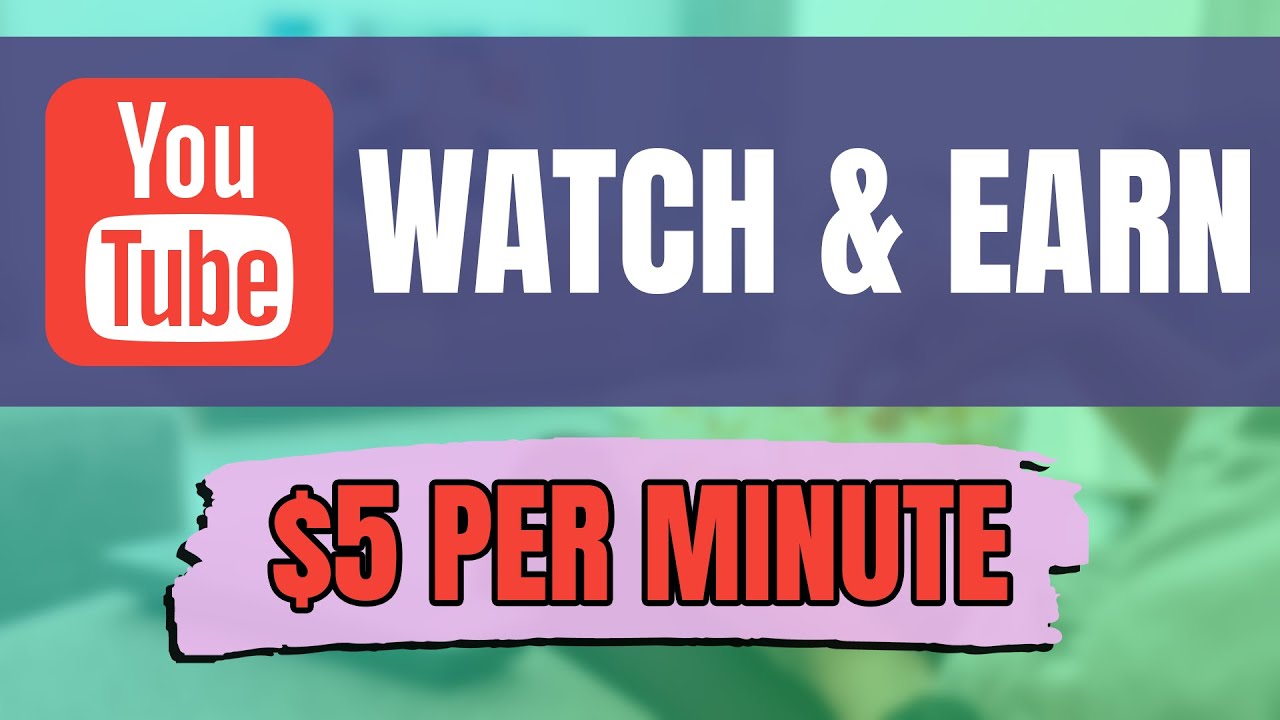 Make $5 Per Minute By Watching YouTube Videos! | Make Money Online 2023