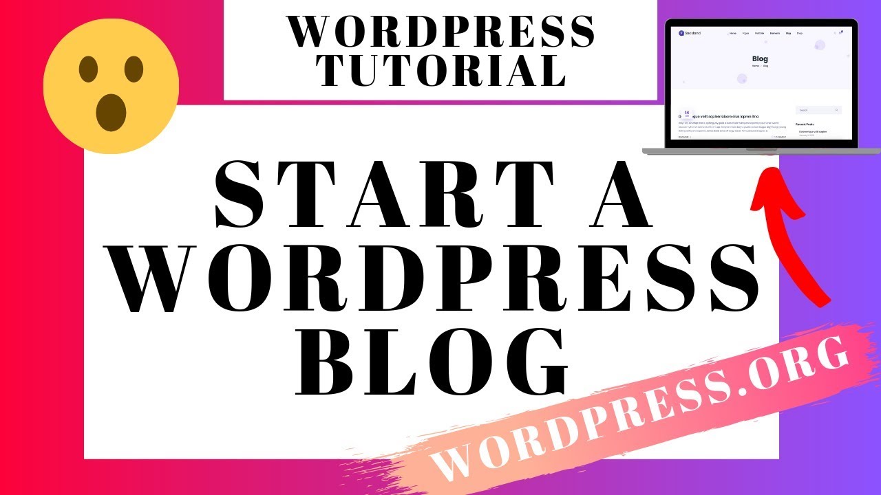 WordPress.org Blog Tutorial For Beginners 2023 | Step-by-Step