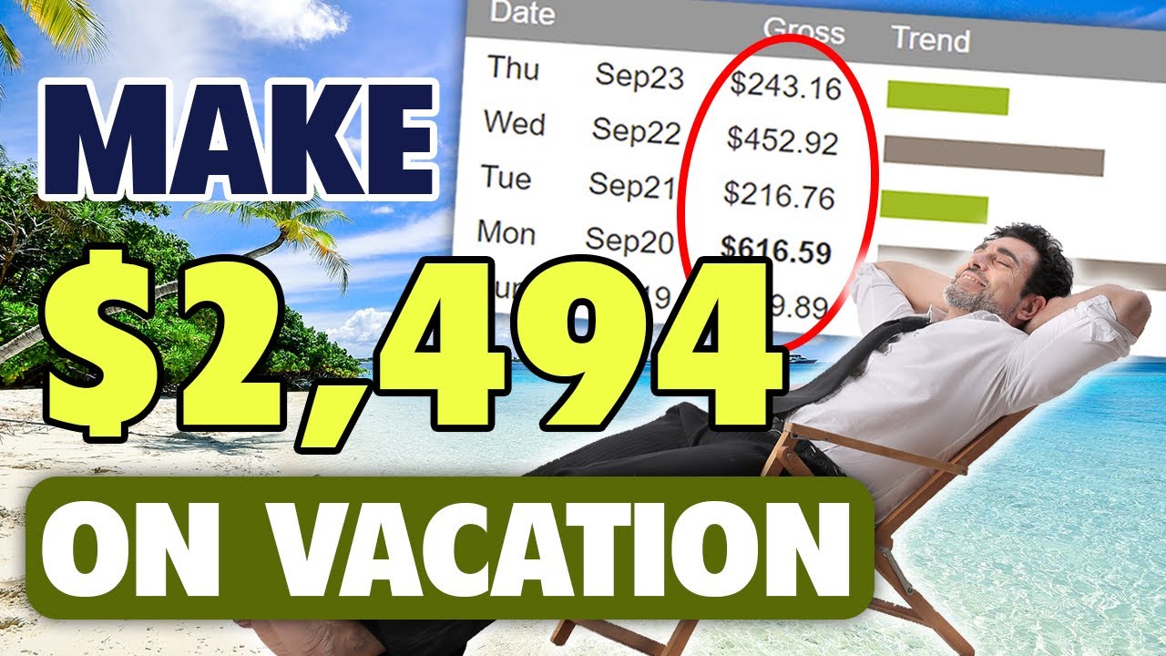 How I Made $2,494 on ClickBank While on Vacation | Make Money Online