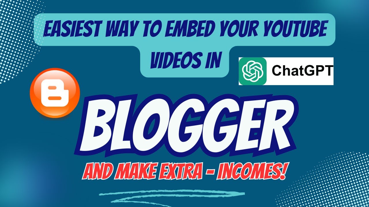 How to Embed YouTube Videos in Blogger 2023 (Step-by-Step Guide) #blogger