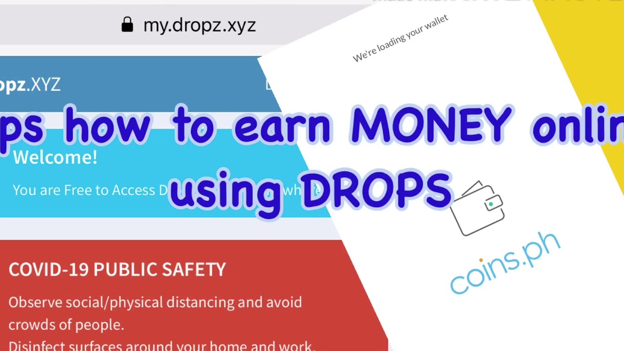 Tips how to earn money online using drops