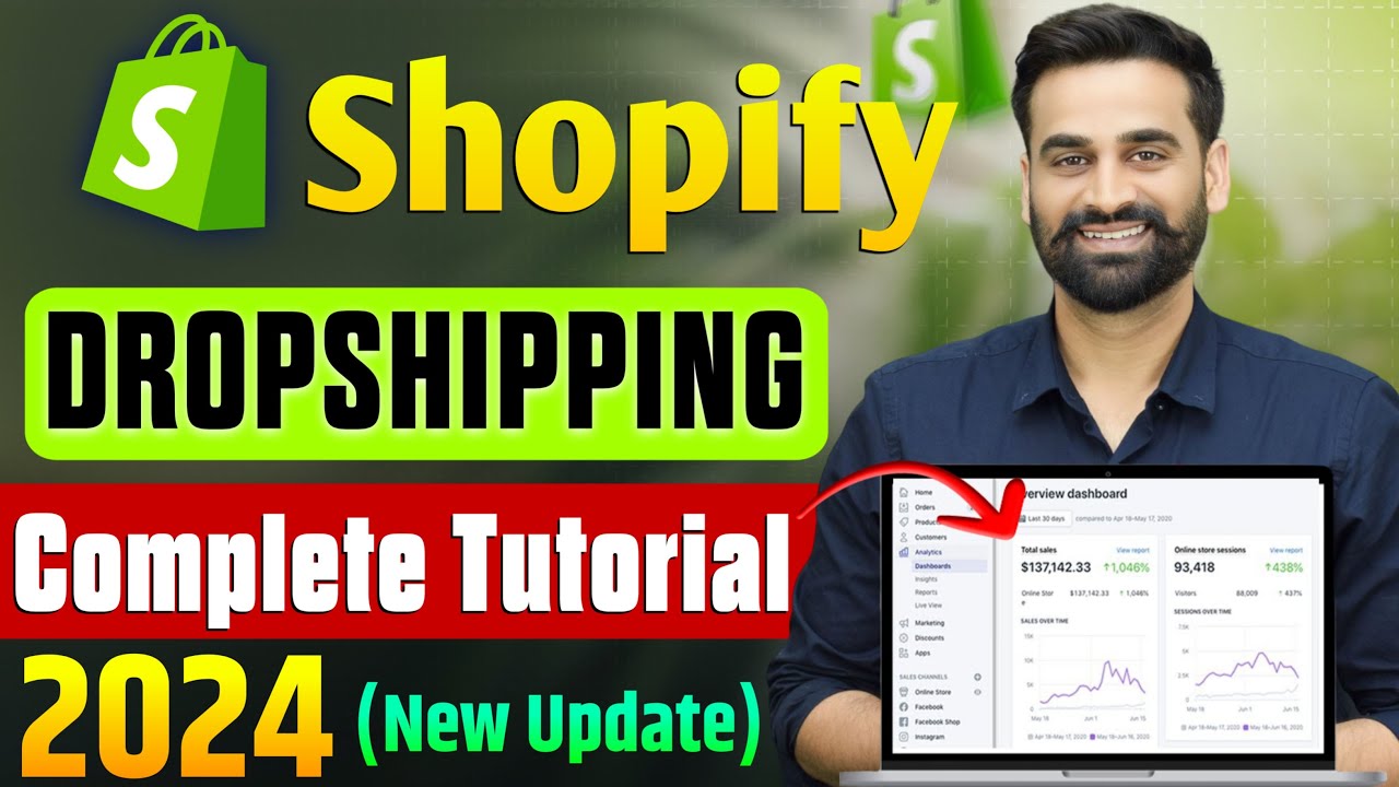 Shopify Dropshipping Complete Tutorial For Beginners 2024