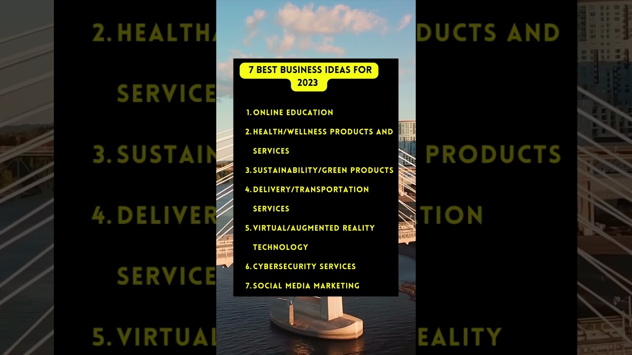 7 Best business ideas for 2023 #wealth #money #financialfreedom #moneymaking #makemoneyonline
