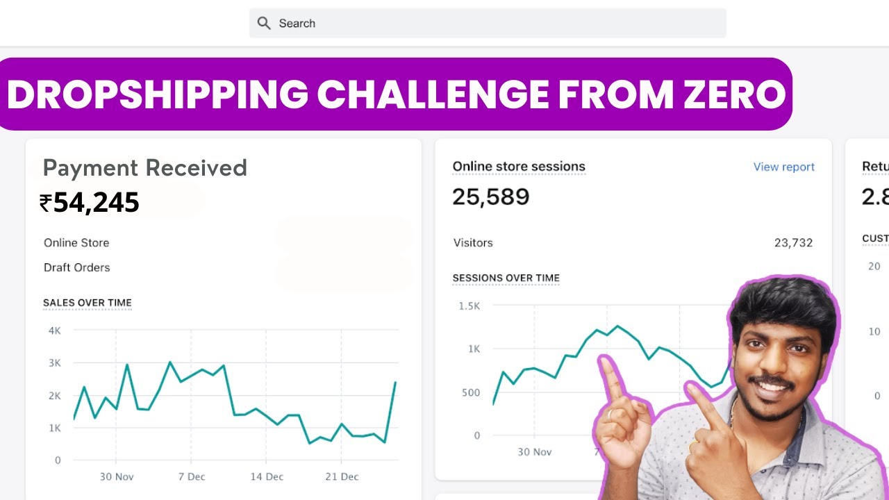Dropshipping Shopify Full Guide Challenge in 2023 | How to make money  Dikshit Adithya |Tamil