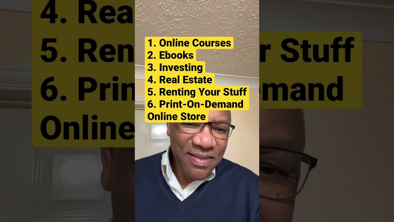 12 Passive Income Side Hustle Ideas To Make Money Online In 2024 #shorts