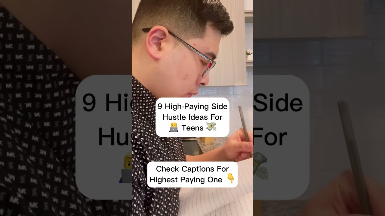9 High Laying Side Hustle Ideas For Teens #makemoneyonline #sidehustle #makemoney #affiliatemarketer