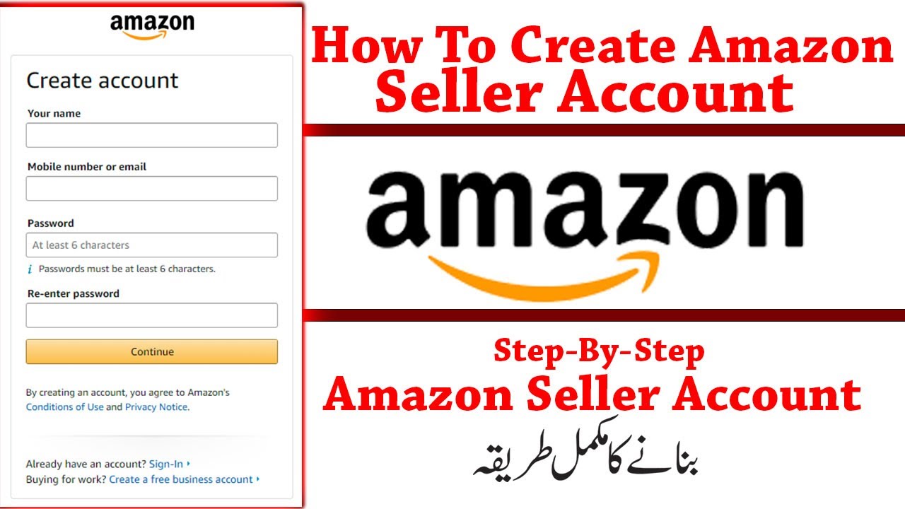 How to create amazon seller account in Pakistan in 2023 step by step amazon ka account kasy banaye