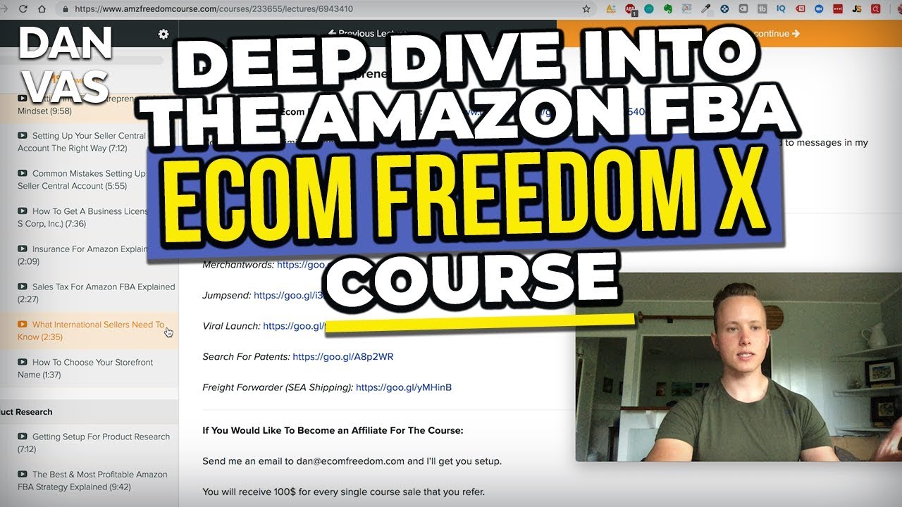 Best Amazon FBA Course 2023 - Diving DEEP Into The Amazon FBA Ecom Freedom X Course!