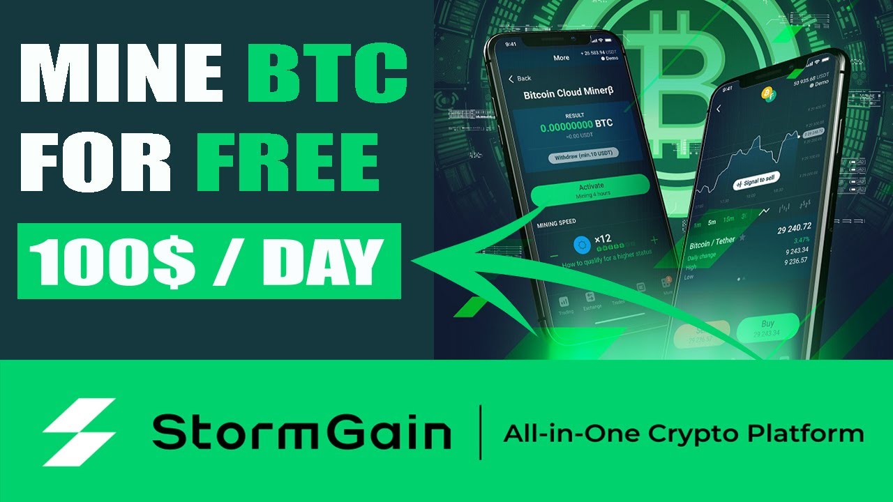 Earn $100+ Passive Income A Month With Stormgain (StormGain Mining Tutorial 2023)