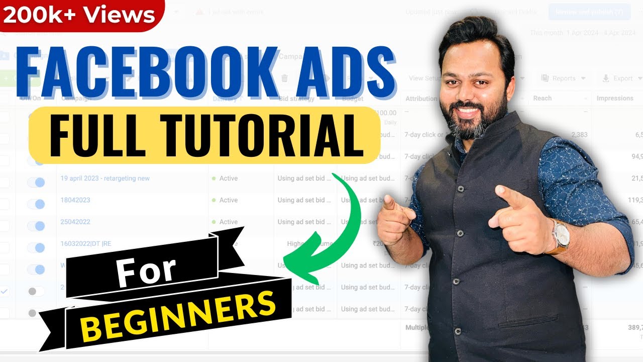 Facebook Ads Tutorial For Beginners in 2024 | How to Create Facebook Ads | How to Run Facebook Ads