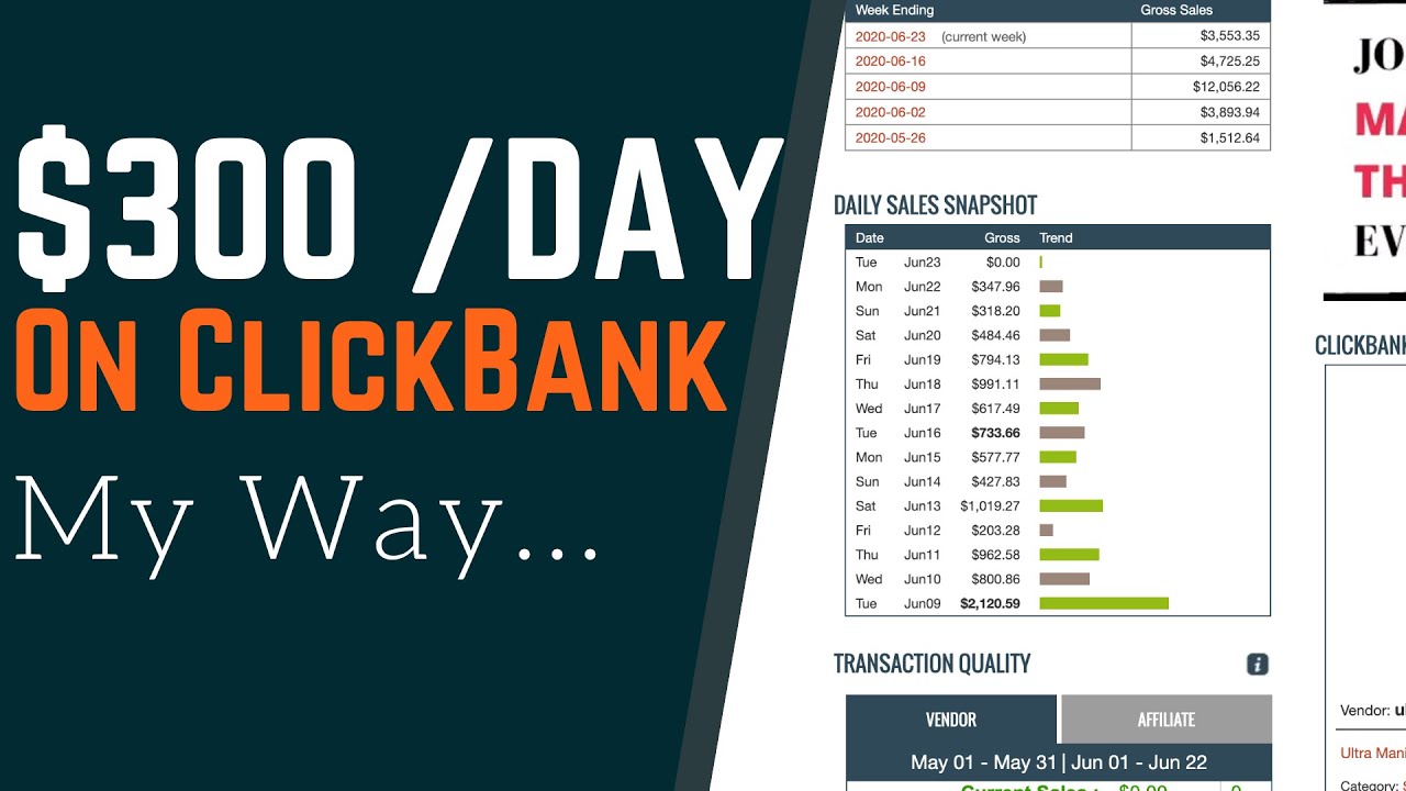 How I Make $300 Per Day On ClickBank As An Affiliate [Step By Step Tutorial]
