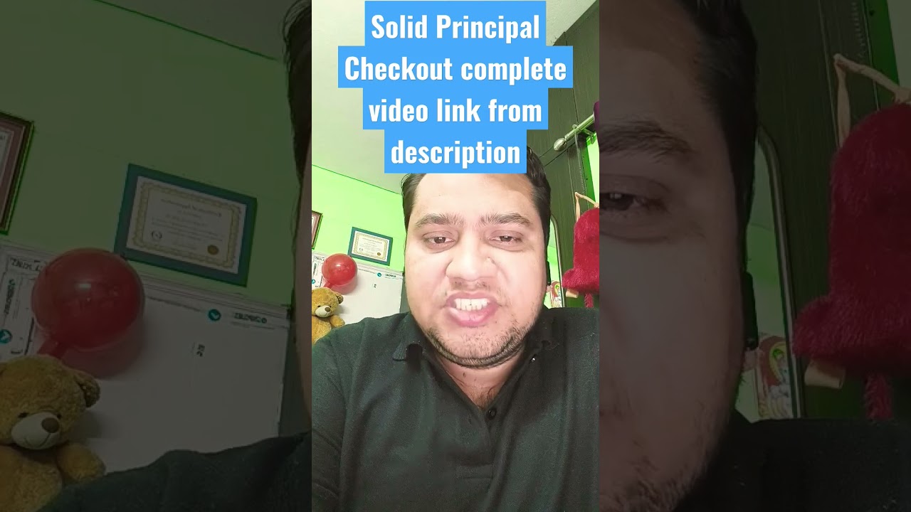 Solid Principal | #podcast #tutorial #shorts #youtube #blogger #interview #solid  #technology