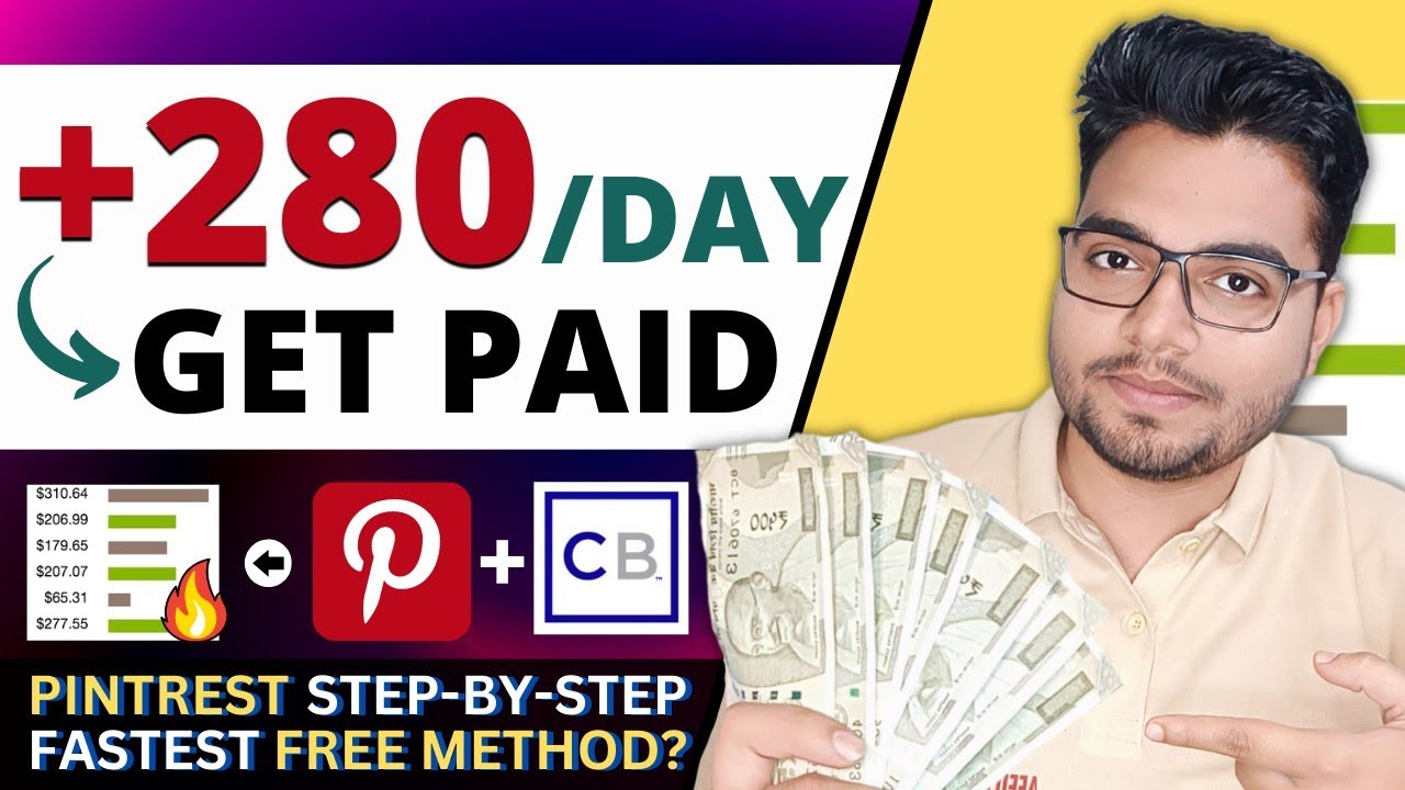 +$280 In 24 Hours FROM Pinterest | ClickBank [Affiliate Marketing] | Free Method | 2023 | In Hindi