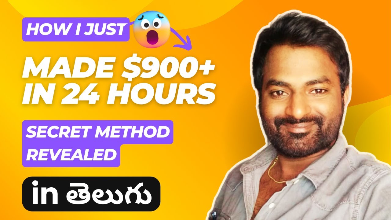 [$900+ in 24 Hours] Live Earning Proof | Affiliate Marketing in Telugu 2024