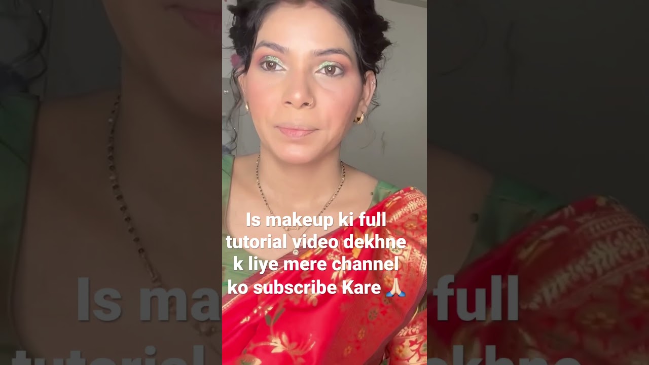 Bengoli look #makeup #transformation #vlog #tutorial #blogger # forever52flaks