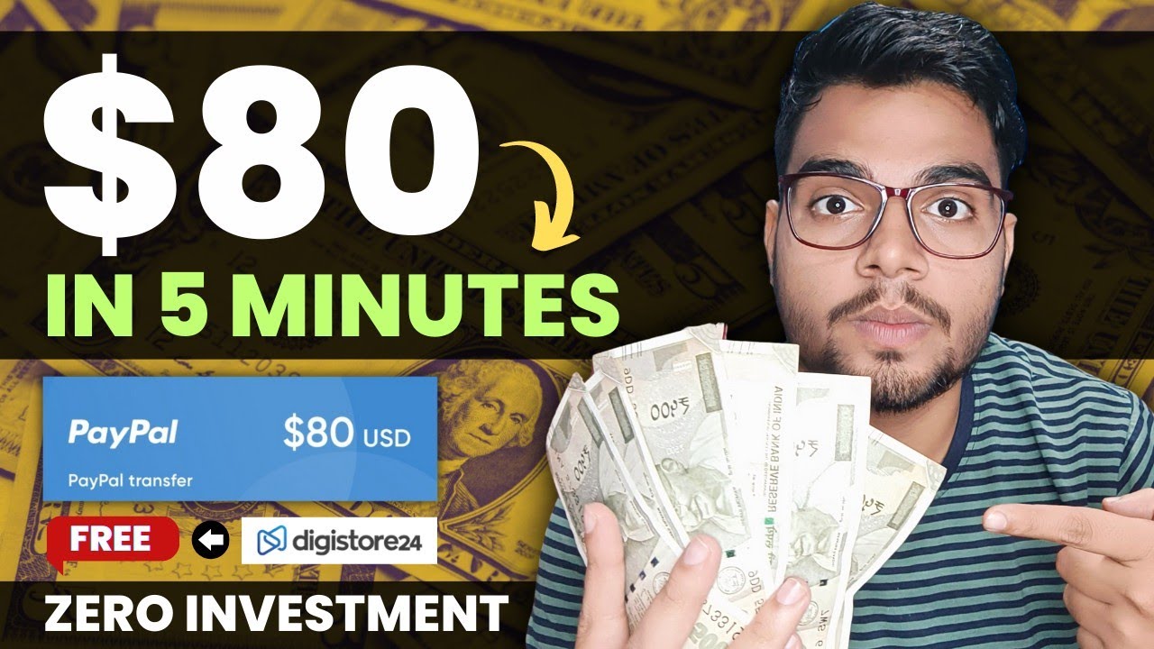 FREE! Get Paid $80 In 5 Min | Make Money Online Using Affiliate Marketing | Digistore24 Free Method