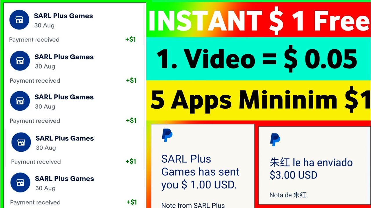PayPal Earning App Paypal Earning Apps today | Watch Video Earn Paypal Money | Make Money Online