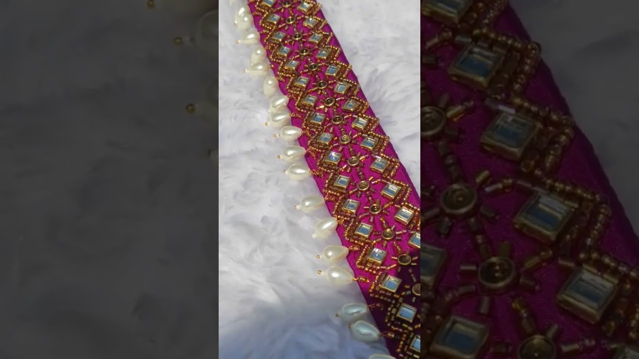 #aariwork #embroidery #trending #viral #blousedesign #saree #blouseideas#handwork #blogger #tutorial