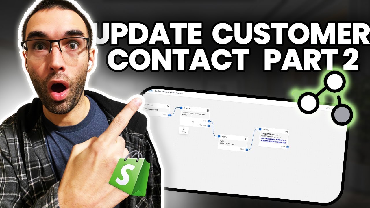 Shopify flow update customers contact number | easiest tutorial 2024 | FREE | Part 2