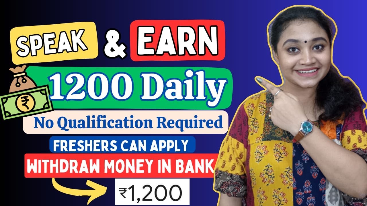 Speak & Earn Money Online Daily| Work From Home Jobs 2023| Copy Paste Work| Remote Jobs| Online Jobs