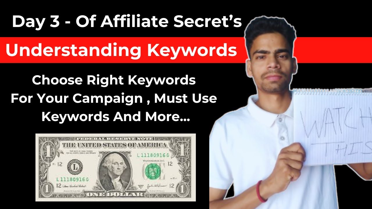 DAY 3 Of Clickbank Affiliate Secrets | Finding The Right Keywords For Affiliate Marketing | PRO TIP