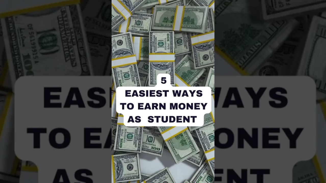 EARN MONEY AS A STUDENT WITH THESE 5 SIMPLE TRICKS #moneymaking #makemoneyonline #simplemoney