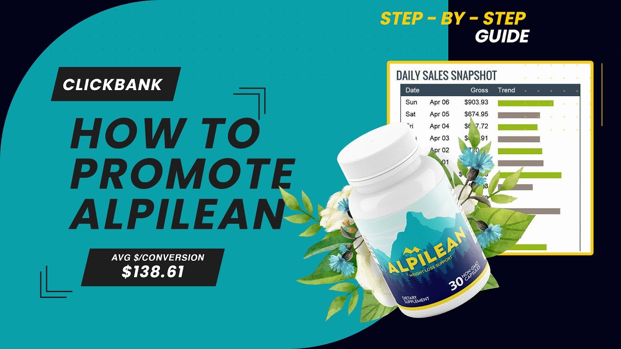 How To Promote Clickbank Offer Alpilean Step-By-Step Guide