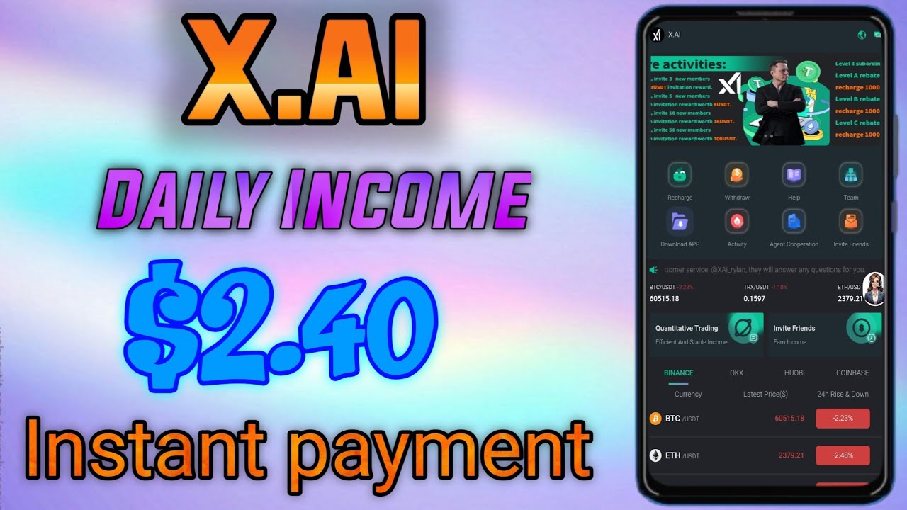 X.AI USDT SHOPPING MALL | How to make money online income| Free USDT income| TRX income site|