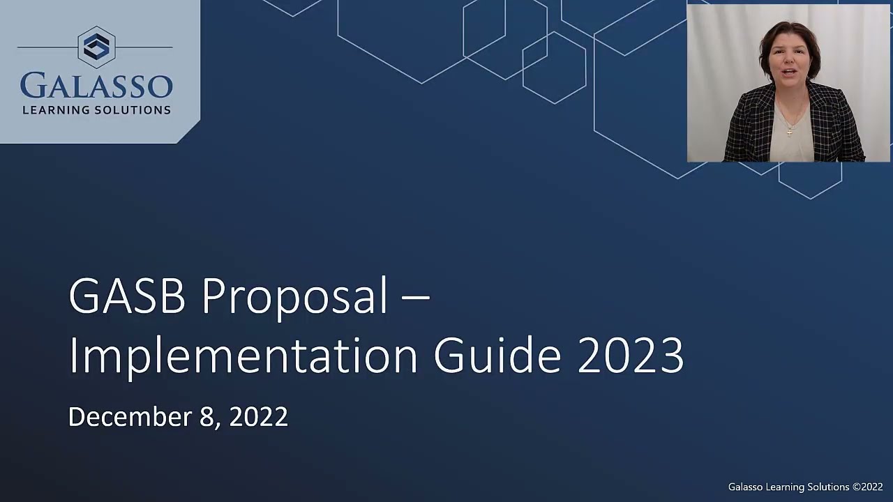 Genuine Learning Blog: GASB Proposal - Implementation Guide 2023