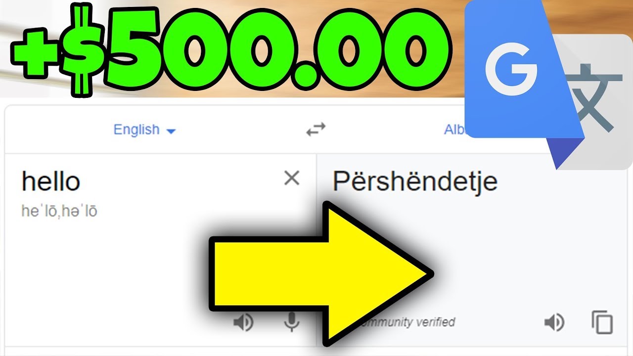 Get Paid $500.00 Daily With Google Translator (FREE - Make Money Online 2023)