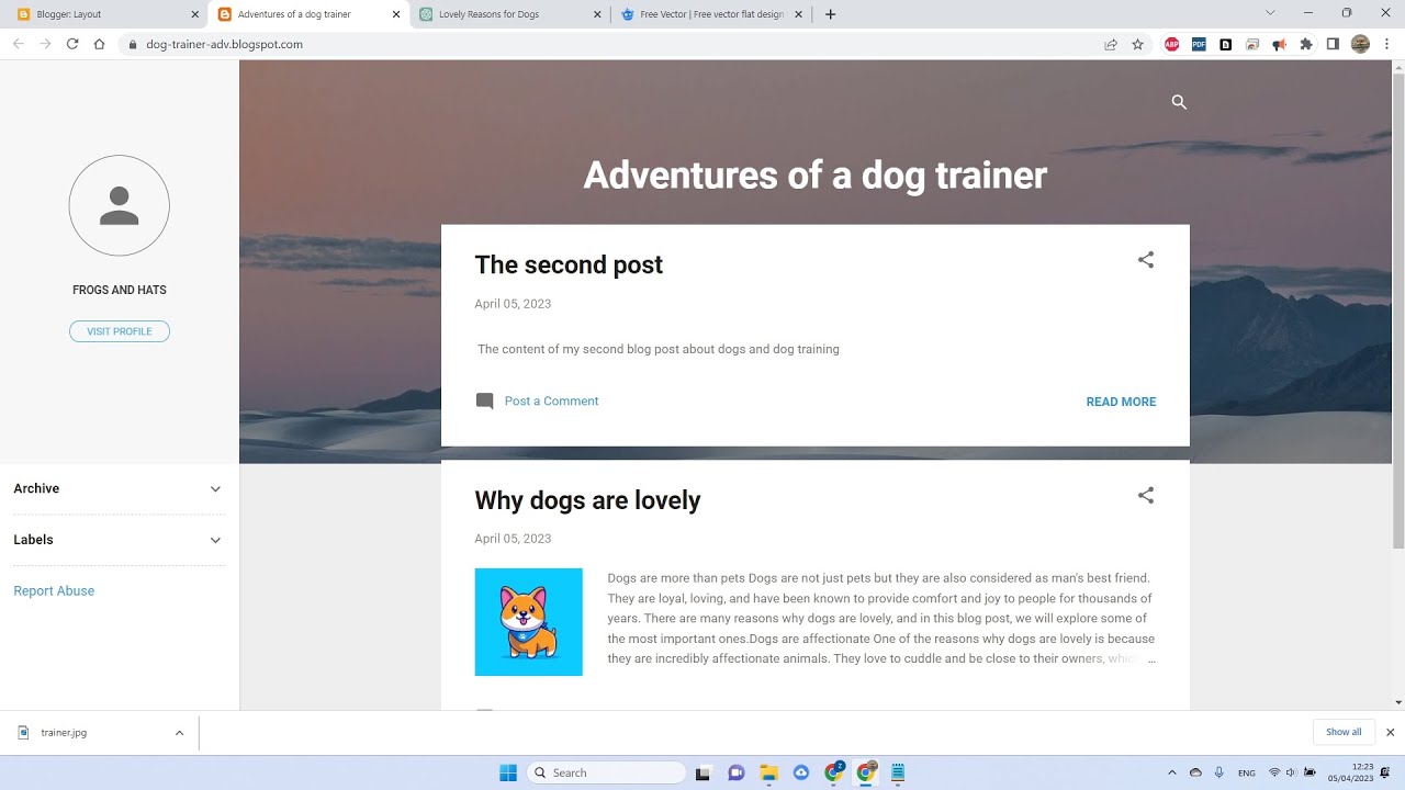 blogger.com tutorial - How to create and set up a blog for free on blogspot.com