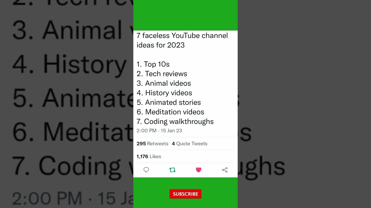YouTube Automation: 7 Faceless YouTube Channel Ideas For 2023 #shorts #makemoneyonline