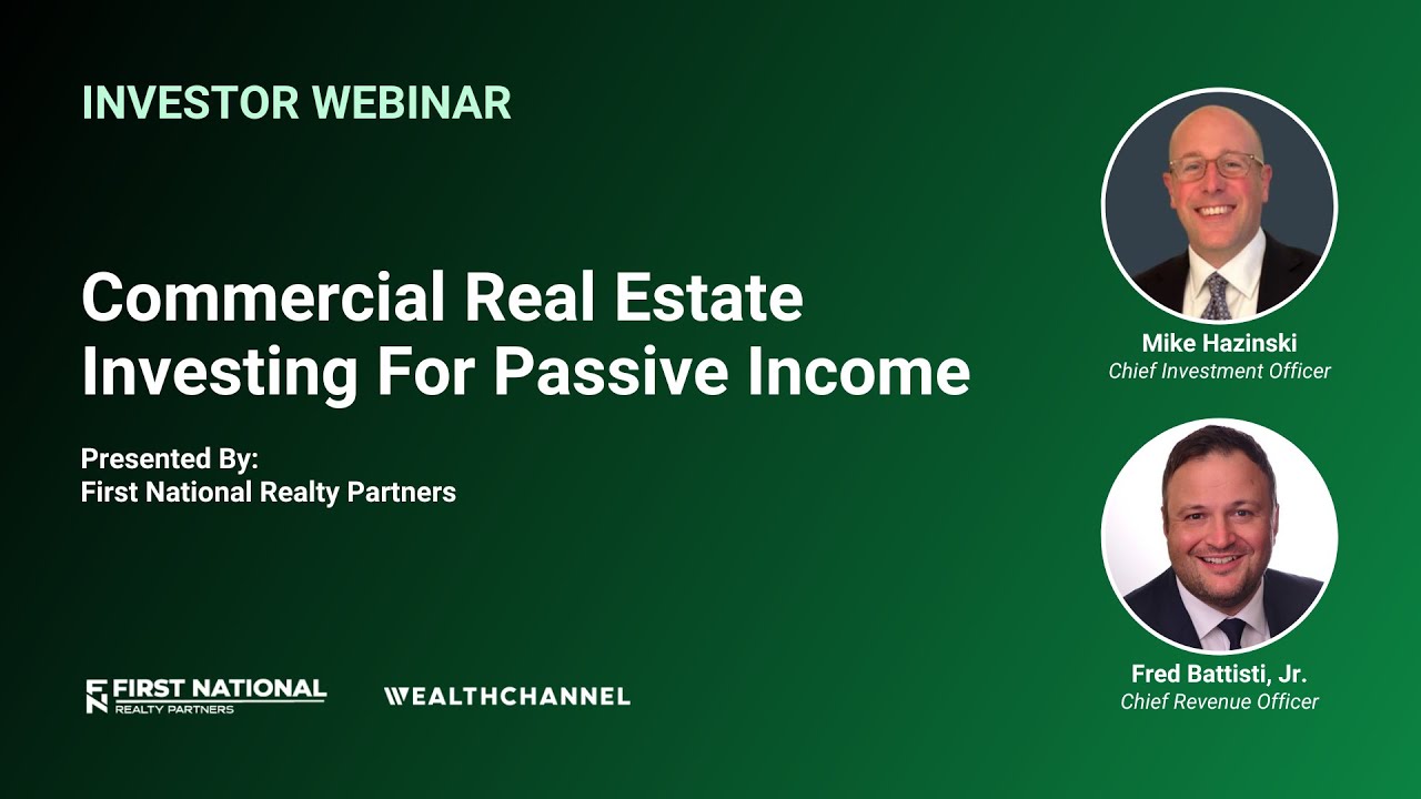 Commercial Real Estate Investing For Passive Income