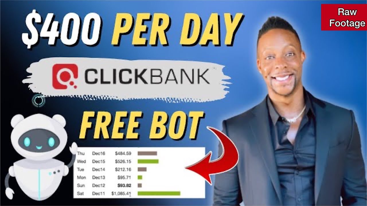 Make $400 Per Day With Clickbank Using FREE Bot - Make Money Online 2022 (Raw Footage)