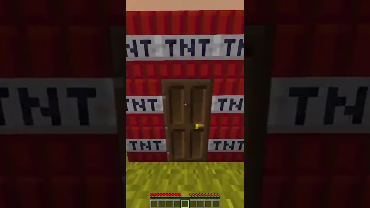 TNT BOM BLAST IN mini block craft #kbcraft # shorts