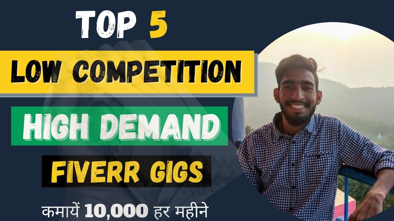5 Low Competition High Demand Fiverr Gig Ideas to Make Money Online 2023 | Fiverr for Beginners