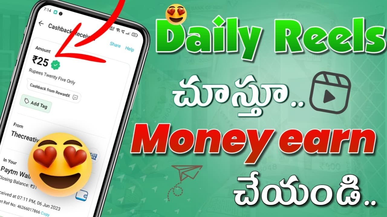 Earn money online by watching reels// #earneasy