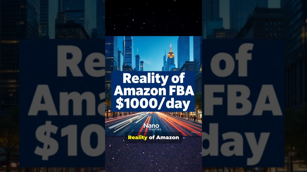 Reality of Amazon FBA 1000$/Day #AmazonFBA #SideHustle #PassiveIncome #MakeMoneyOnline #NanoHustles