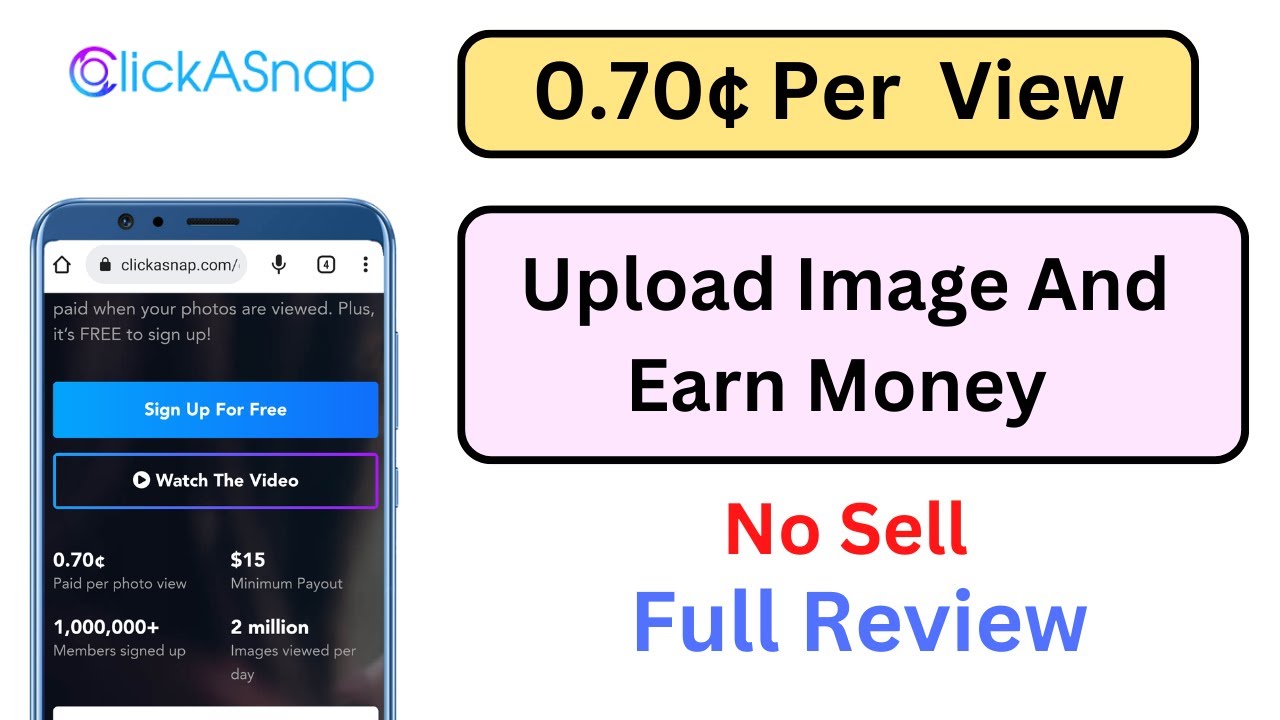 clickasnap review in hindi // upload image and earn money // make money online 2023