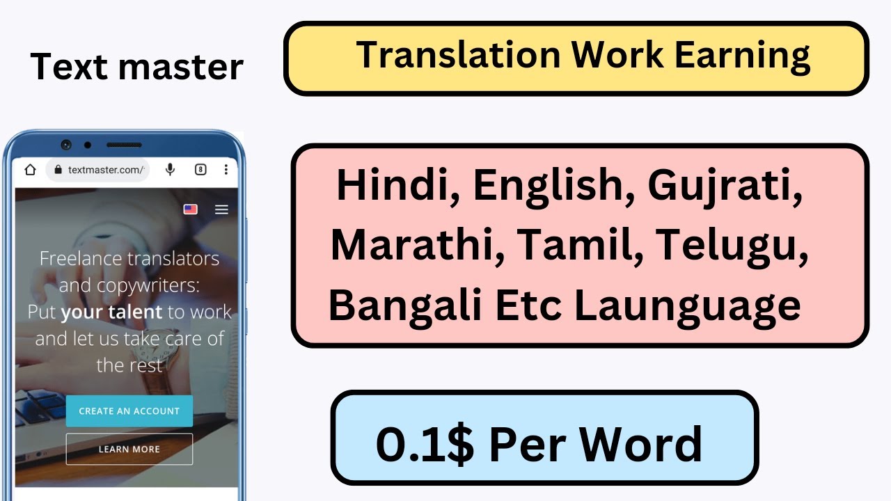 textmaster translation // translation work from home jobs // Make money online 2023