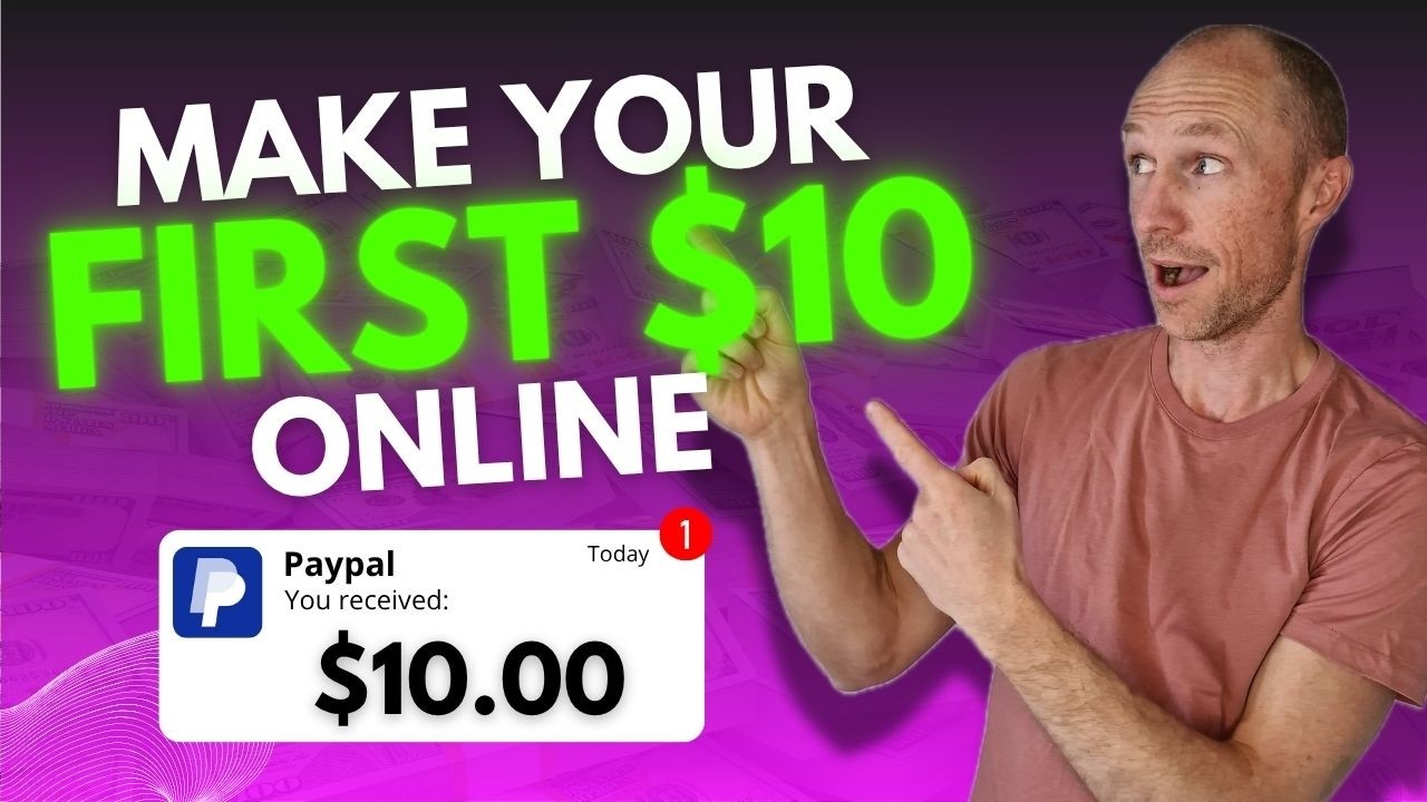 $10 Challenge - How to Make Your First $10 Online as a Beginner (REALISTIC Ways)