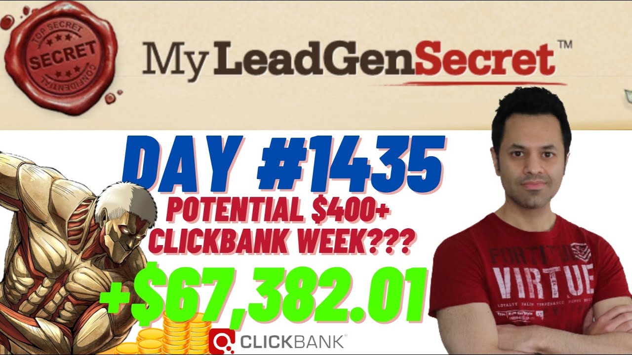 POTENTIAL $400+ Clickbank Week?!...My Lead Gen Secret Case Study Results 2025 (Day #1435)