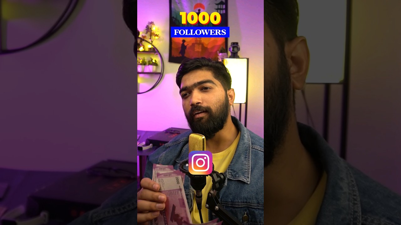 Earn money from Instagram with 1000 followers #makemoneyonline #earnmoneyonline #passiveincome #tips