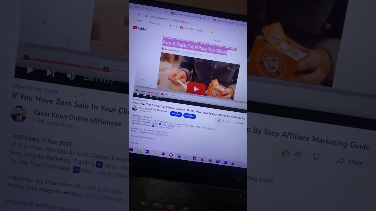 I made 123.48$ just by doing this method #affiliatemarketing #clickbank