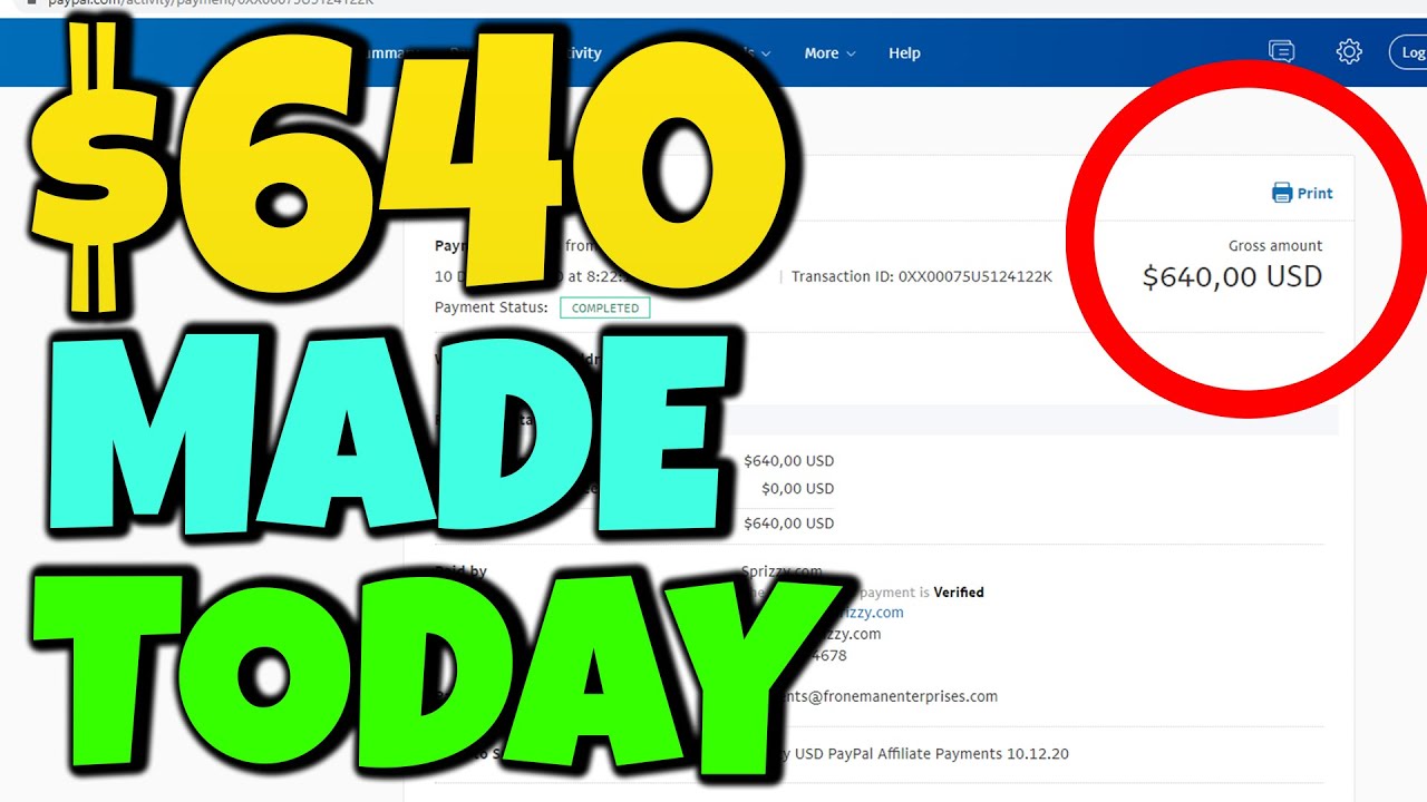 How I Made $640 Today Without Spending Money (Make Money Online 2023)