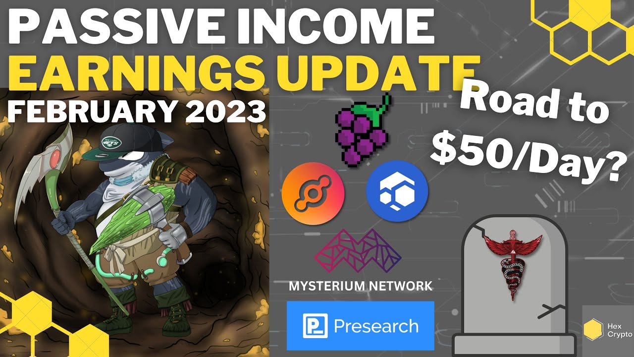 Crypto Passive Income Earnings - February 2023
