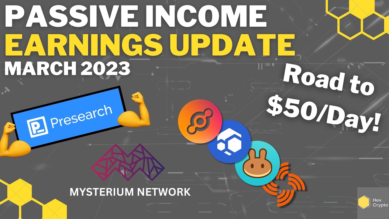 Crypto Passive Income Earnings - March 2023